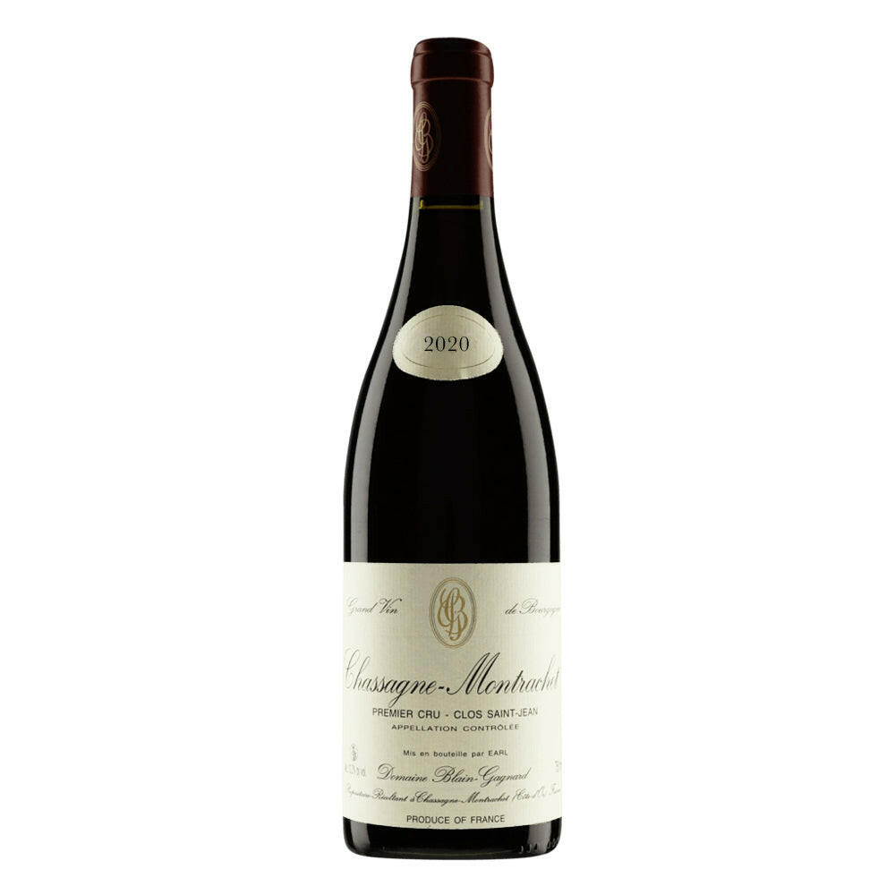 Blain Gagnard Chassagne-Montrachet 1er Cru Clos-St-Jean Rouge 2020.