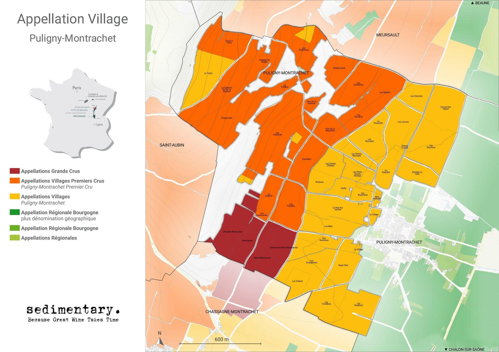 Albert Bichot Puligny-Montrachet 1er Cru Champs-Gains 2018 - Sedimentary